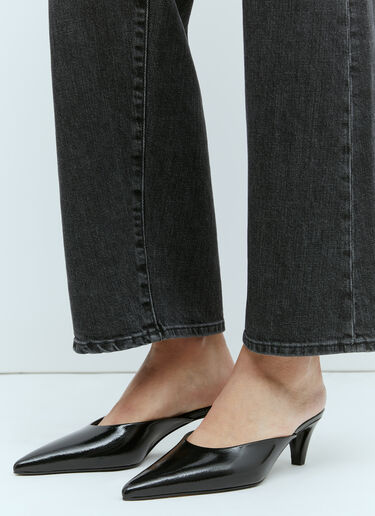 TOTEME The Patent Leather Mules Black tot0255043