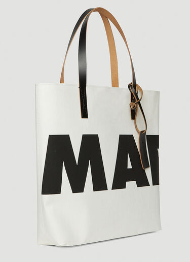 Marni North South Shopper Tote Bag White mni0249051