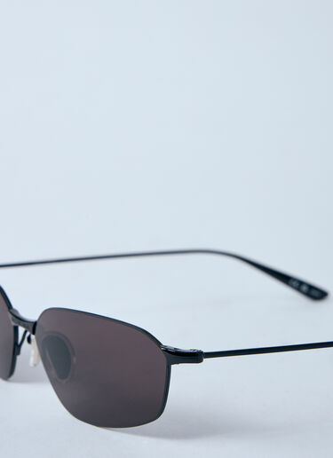 Balenciaga Invis Oval Sunglasses Black bcs0360008