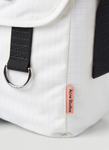 Acne Studios Midi Messenger Shoulder Bag White acn0346003