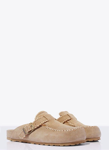 Scarosso Cheyenne Suede Mules Beige scr0258010