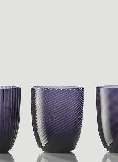 NasonMoretti Set of Six Idra Water Glass Purple wps0644546