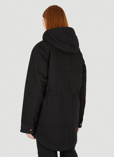 Hooded Logo Patch Coat WARDROBE.NYC Hooded Logo Patch Coat Black war0246034