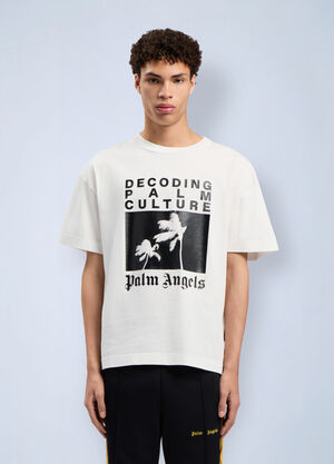 Palm Angels Decoding Palm Culture Regular T-Shirt White pma0162101
