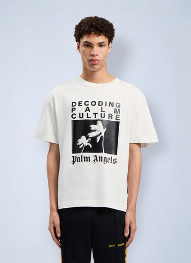 Decoding Palm Culture Regular T-Shirt Palm Angels Decoding Palm Culture Regular T-Shirt White pma0162101