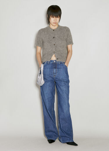 Our Legacy Shrunken Short Sleeve Top Grey our0254013