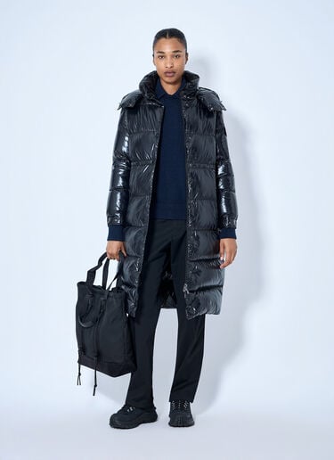 LN-CC® - Moncler: Cavettaz Hooded Long Down Jacket - Black Moncler Cavettaz Hooded Long Down Jacket Black mon0265087