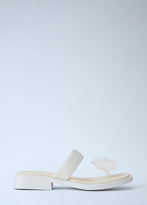 CAMPER Block Heel Sandals White cmp0264012
