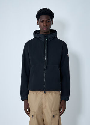Moncler Grenoble Hooded Jacket With Logo Patch Black mog0162004