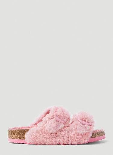 Birkenstock Arizona Big Buckle Shearling Sandals Pink brk0252016