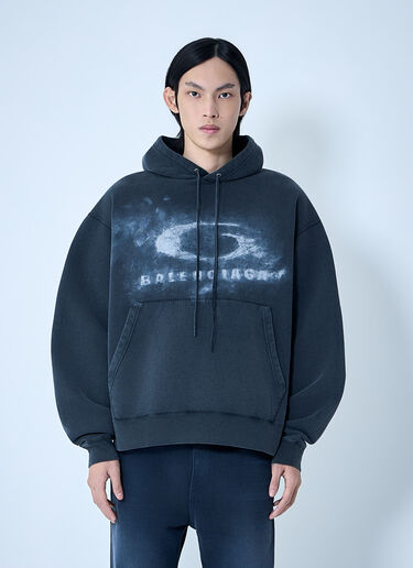 Oversized Hoodie Balenciaga Oversized Hoodie Blue bal0163007