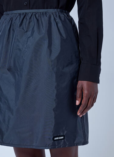 Miu Miu Technical Fabric Skirt Grey miu0266058