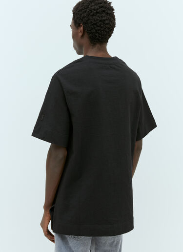 Jil Sander V Neck T-Shirt Black jil0155010