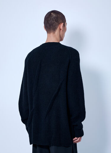 Yohji Yamamoto Half Cardigan+Tuck Tuck Round Neck Po Black yoy0165007