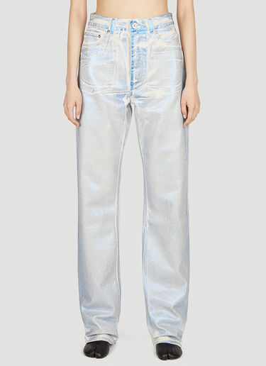 Our Legacy Blue Foil Jeans Light Blue our0252003