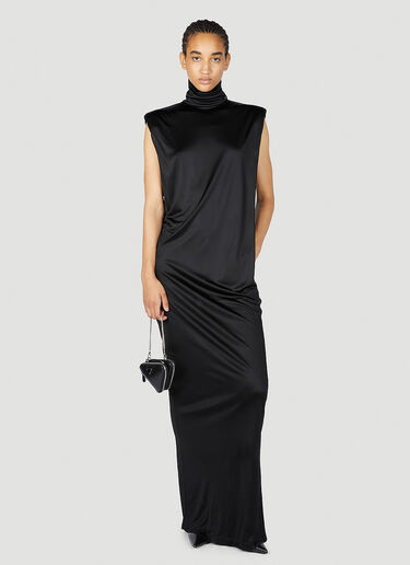 High Neck Maxi Dress Sportmax High Neck Maxi Dress Black spx0253016