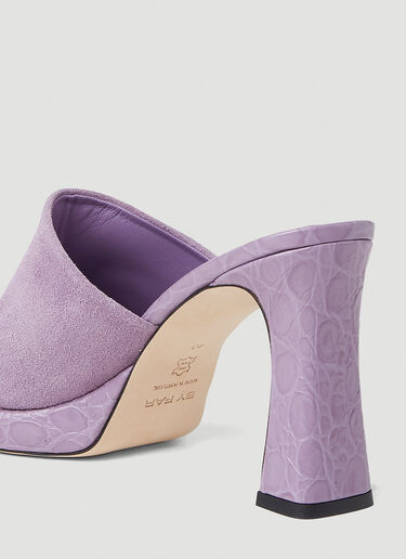 BY FAR Beliz High Heel Mules Lilac byf0251027