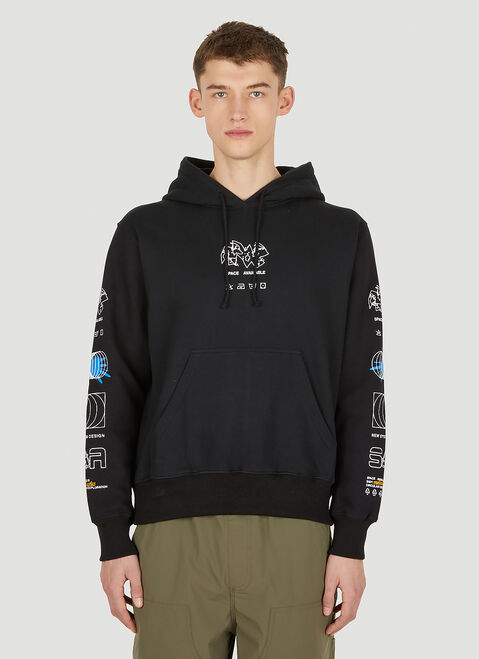 Space Available Upcycled Hooded Sweatshirt Orange spa0354004