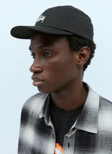 Stüssy Logo Embroidery Baseball Cap Black sts0152029