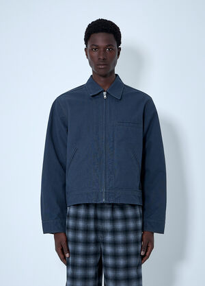 Stüssy Zip-Front Cotton Jacket Blue sts0164003