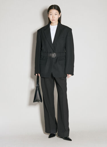 Alexander Wang 一体式腰带精裁西装外套  黑色 awg0255019