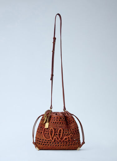 LN-CC® - Chloé: Mini Summer Banana Drawstring Shoulder Bag - Brown Chloé Mini Summer Banana Drawstring Shoulder Bag Brown chl0265059