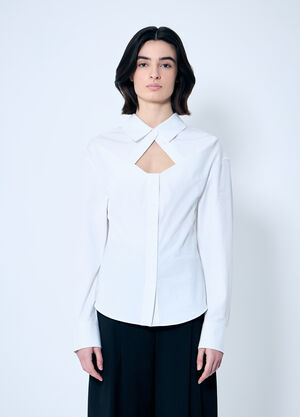 Lemaire Deconstructed Button-Down Shirt Black lem0360018