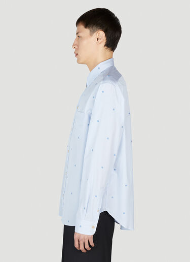GG Embroidery Classic Shirt Gucci GG Embroidery Classic Shirt Light Blue guc0152070