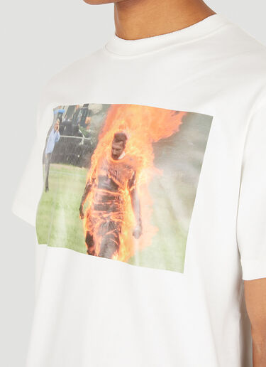 424 Man On Fire T-Shirt White ftf0144008