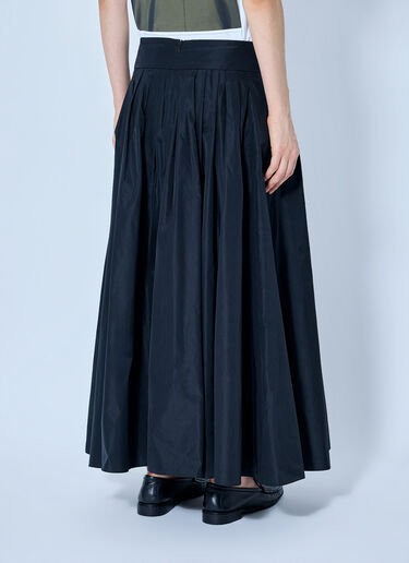 LN-CC® - Max Mara: Pleated Maxi Skirt - Black Max Mara Pleated Maxi Skirt Black max0265202