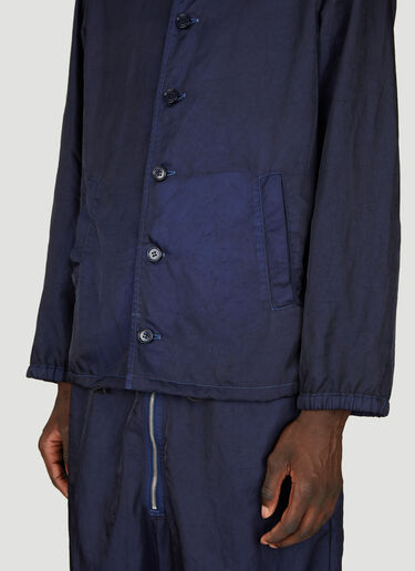 Dries Van Noten Spread Collar Shacket Blue dvn0156001