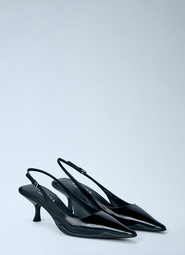 LN-CC® - Prada: Pointed-Toe Slingback Pumps - Black Prada Pointed-Toe Slingback Pumps Black pra0266014