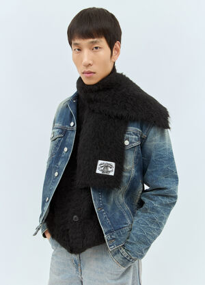 Acne Studios Narrow Fluffy Scarf Grey acn0158026