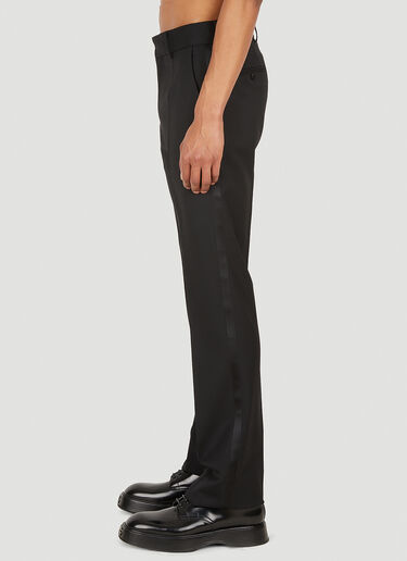 Dolce & Gabbana Satin Trimmed Tuxedo Suit Pants Black dol0148001