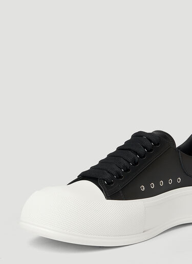Alexander McQueen Deck Plimsoll Sneakers Black amq0147035
