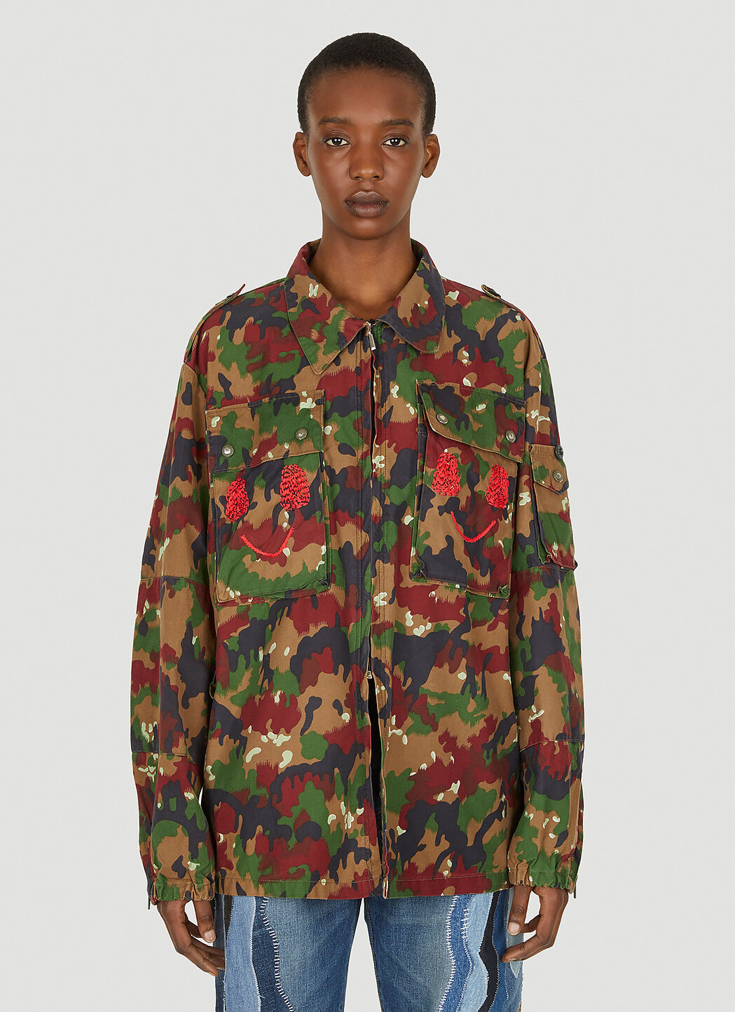 DRx FARMAxY FOR LN-CC Embroidered Military Jacket 黑色 drx0347011