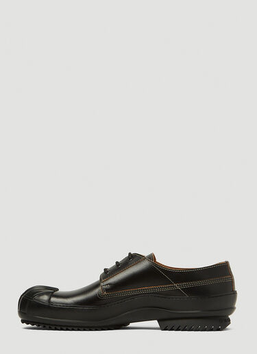 Maison Margiela Ridged Toe Derby Shoes Black mla0147036