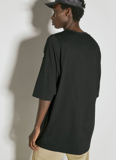 Level Logo Print T-Shirt Moncler + Rick Owens Level Logo Print T-Shirt Black mcs0355009
