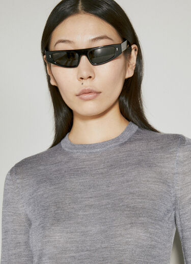 캐시미어 울 실크 스웨터 Saint Laurent 캐시미어 울 실크 스웨터 그레이 sla0254005