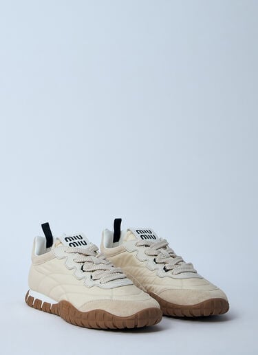 Logo Patch Sneakers Miu Miu Logo Patch Sneakers White miu0260016
