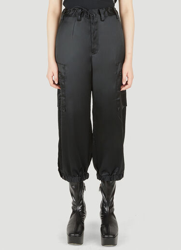 Y-3 Technical Satin Cargo Pants Black yyy0247007