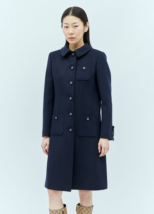 TOTEME Wool Coat Black tot0257001