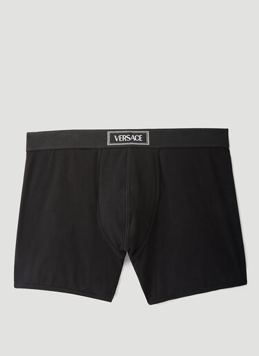 Versace 90S 徽标长款短裤 黑色 ver0155015