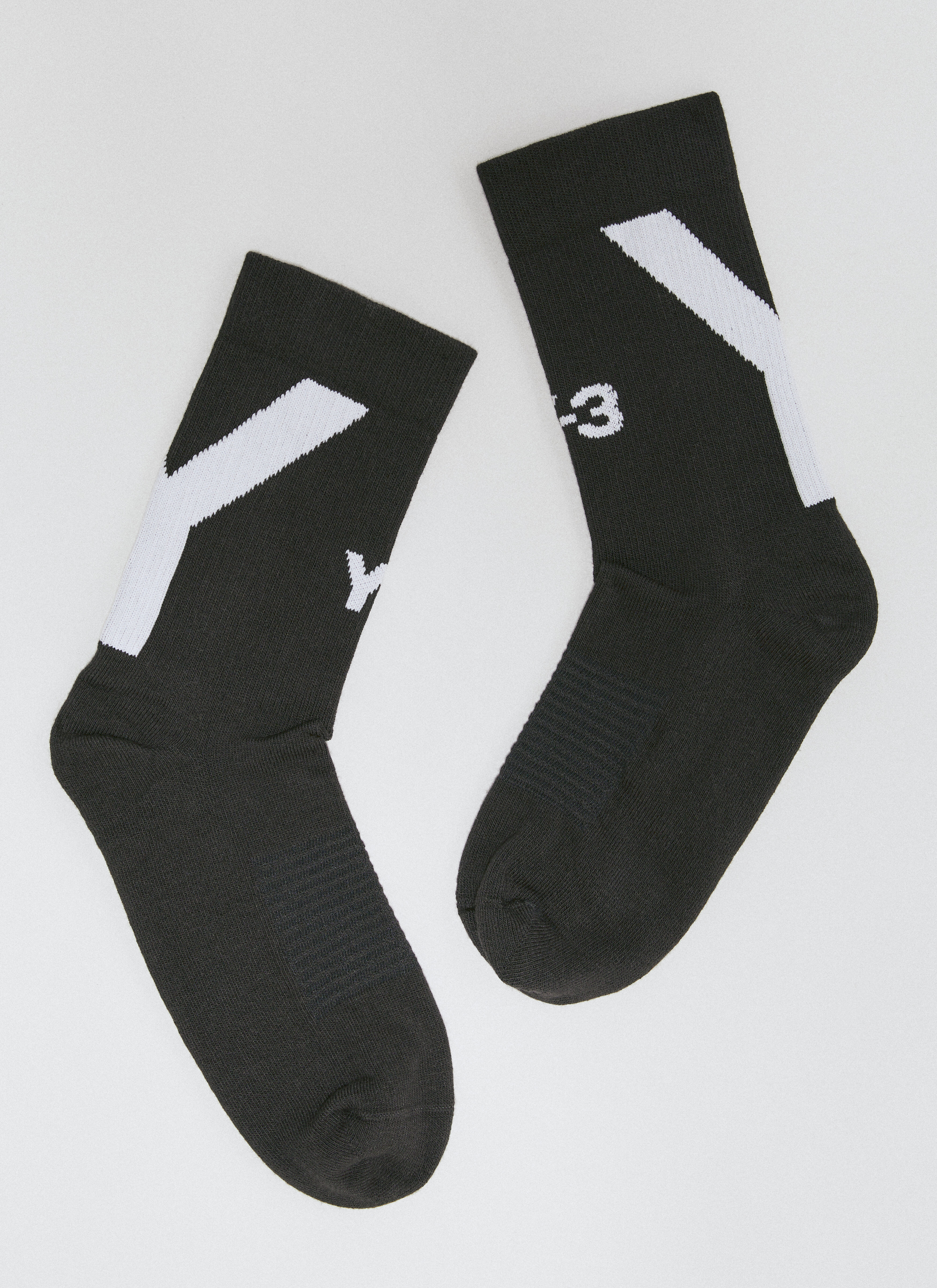 Y-3 High-Top Logo Socks Black yyy0356005