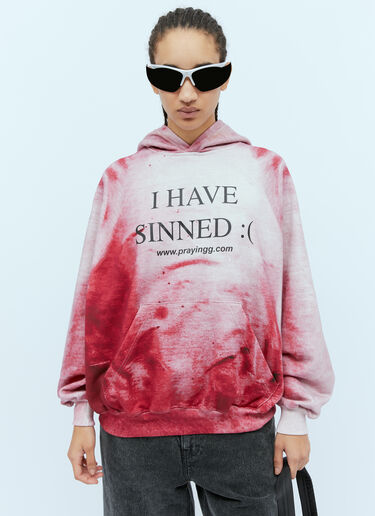 I Have Sinned Hooded Sweatshirt Praying I Have Sinned Hooded Sweatshirt Pink pry0354002