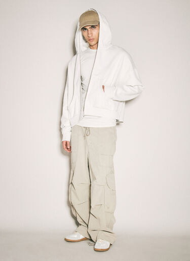 Entire Studios Eternal Zip Hooded Sweatshirt White ent0157030
