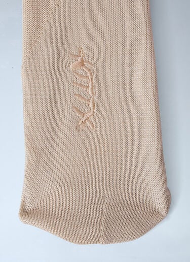 SKIN SERIES Embroidered Wool Socks Beige sks0264006