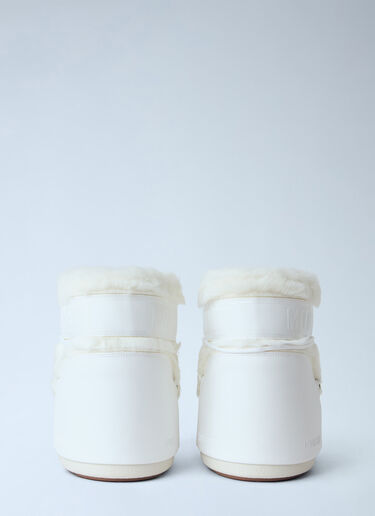LN-CC® - Moon Boot: Icon Low Faux Fur Boots - White Moon Boot Icon Low Faux Fur Boots White mnb0366016