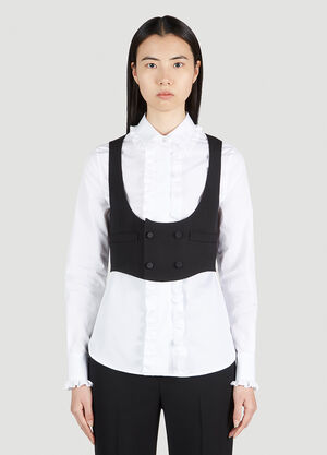 Entire Studios Double Breasted Cropped Waistcoat Black ent0254012
