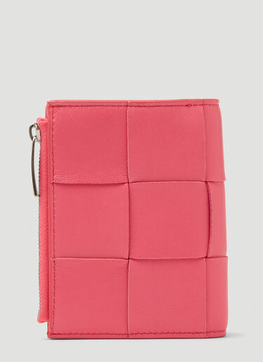 Bottega Veneta Small Bi-Fold Wallet Pink bov0247156
